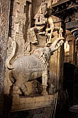 The great Chola temples of Tamil Nadu - the Sri Meenakshi-Sundareshwarar Temple of Madurai. the Pudu-mandapam occupied by brass merchants and tailors  